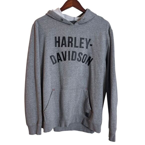 Harley-Davidson Gray Hoodie Sweatshirt Men Size XL